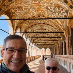 On the portico-loggia @ Palazzo della Ragione — Padova, Italy.