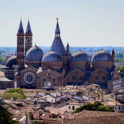 Basilica di Sant'Antonio a Padova... commonly referred to as "Il Santo" — from Torre degli Anziani.