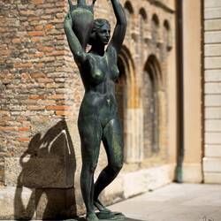 "Maid of the Amphora" (L. Giaretta) ... in the upper courtyard of Palazzo Moroni.