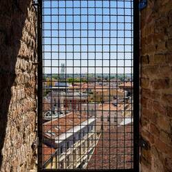 First glimpse of the views that await us ... Torre degli Anziani — Padova, Italy.