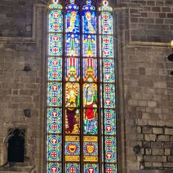 Beautiful stained glass.