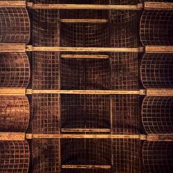 Wood ceiling of Chiesa degli Eremitani — Padova, Italy.