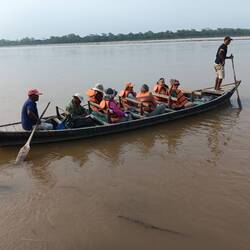 Returning to the north side of the river