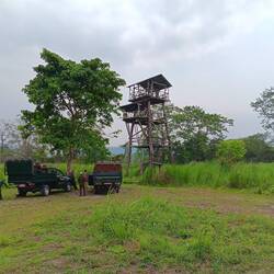 Lunch at the top of a rickety tower