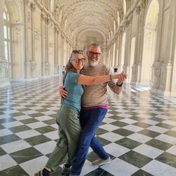 Kein Workshop am Donnerstag. Dafür in der Venaria Reale einen Saal für uns alleine!