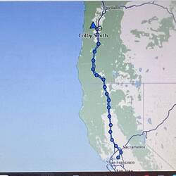 Yesterday's drive from Rio Vista to Gary and Colleens.