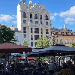 Das Haus am Santa Ana-Platz ist nur ein Zimmer breit.