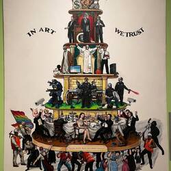 Ozmo: In Art we trust. Pyramide des kapitalistischen Systems