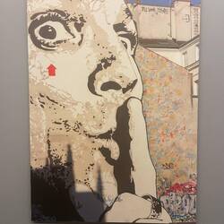 Graffiti-Wandbild "Chuuuttt!!!" Jef Aérosol, größtes Wandbild der Welt