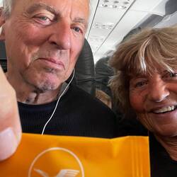Noch ein Schokolädchen von Lufthansa zum 100-jährigen Bestehen