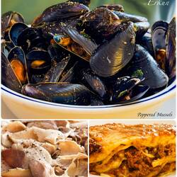 Our menu selections ... all delicious ... La Risorta Osteria del Re Fosco — Padova, Italy.