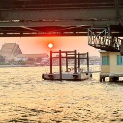 Dernier coucher de soleil vu du Chao Praya 🤩