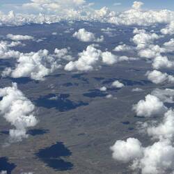View from our rebooked flight from Cusco, Peru to La Paz.