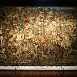 King David ordering Joab, the "King's men," and the Israelite army to fight against the Ammonites.