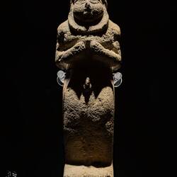 Mesopotamian statue of a Priest-King from the Uruk period; made from limestone (4th Millennium BC).