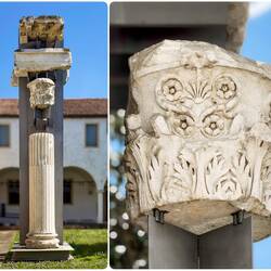 Roman lapidarium anastylosis (1st-2nd century; found in Piazza Cavour in Padova in 1877).