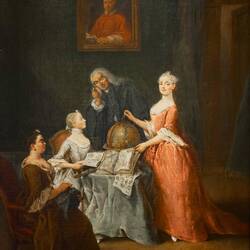 Pietro Longhi's "Geography Lesson" (18th century).