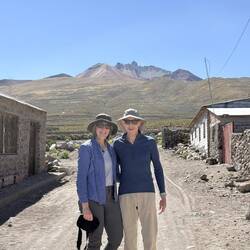 We took a short walk through a tiny ranch community to visit mummified remains of indigenous people.