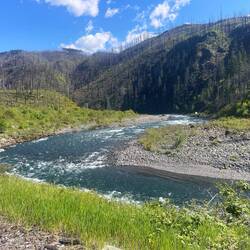 Mighty Clackamas along the burn