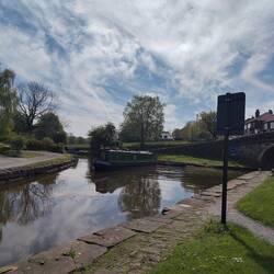 Turning out of the Macclesfield onto the Peak Forest towards the first lock