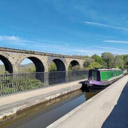 Reminiscent of the Pontcysllte Aqueduct and Viaduct in Wales