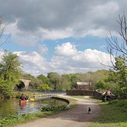 Will paddled Little Rainboat over Marple Aqueduct