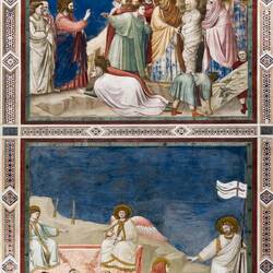Resurrection of Lazarus (top) and Let Me Go — Scrovegni Chapel.