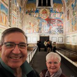 The Last Judgment (blurry photo not part of the judgment 😄)— Scrovegni Chapel.