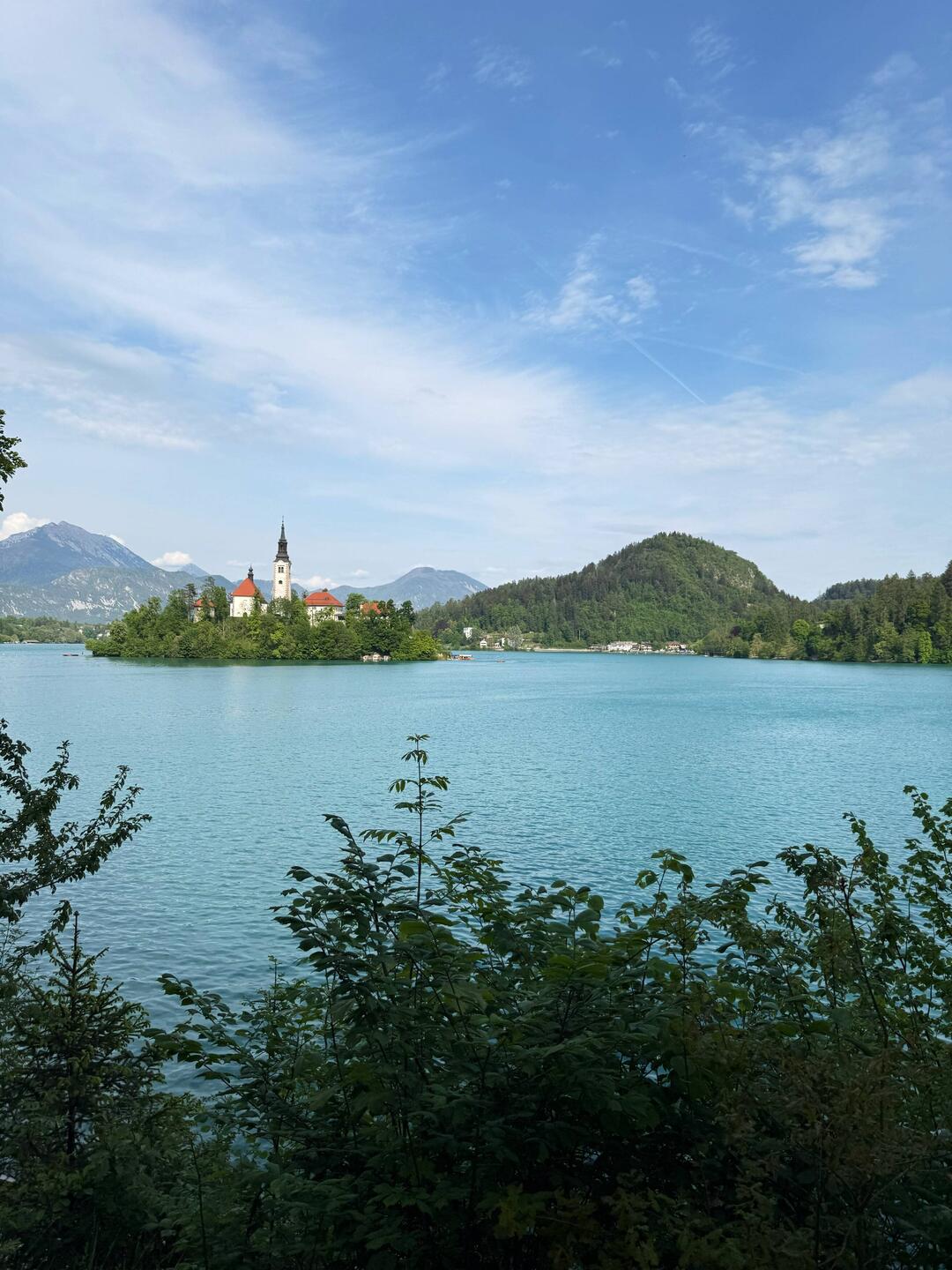 Bleder See mit der einzigen Insel Sloweniens, darauf die Marienkirche