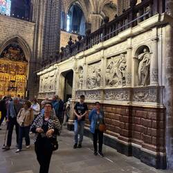 Marble Sanctuary Screen Depicts Martyrdom