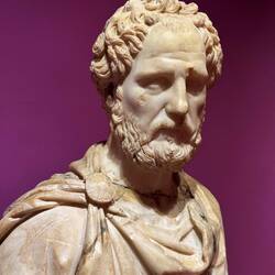 Roman Statue Found on a Sarcophagus