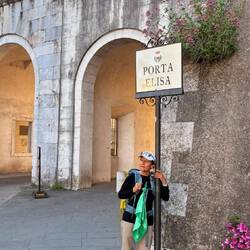 Lucca verlassen durch das Porta Elisa