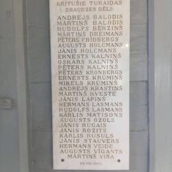 Tafel der Gefallen im Unabhängigkeitskrieg