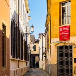 Looking down Vicolo Santa Margherita — Padova, Italy.