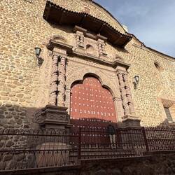 The chuch door in Potosi