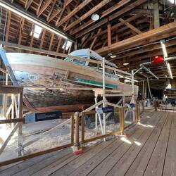 Boat being redone at Britannia.