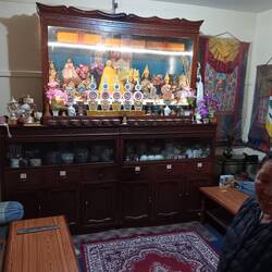 The prayer room in Tenzin's home