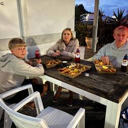 Sneaky Finsh n Chips before we left