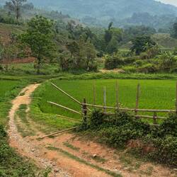 It is a beautiful scenic road up to the Nam Phao border.