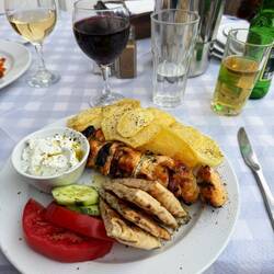 Souvlaki vom Huhn