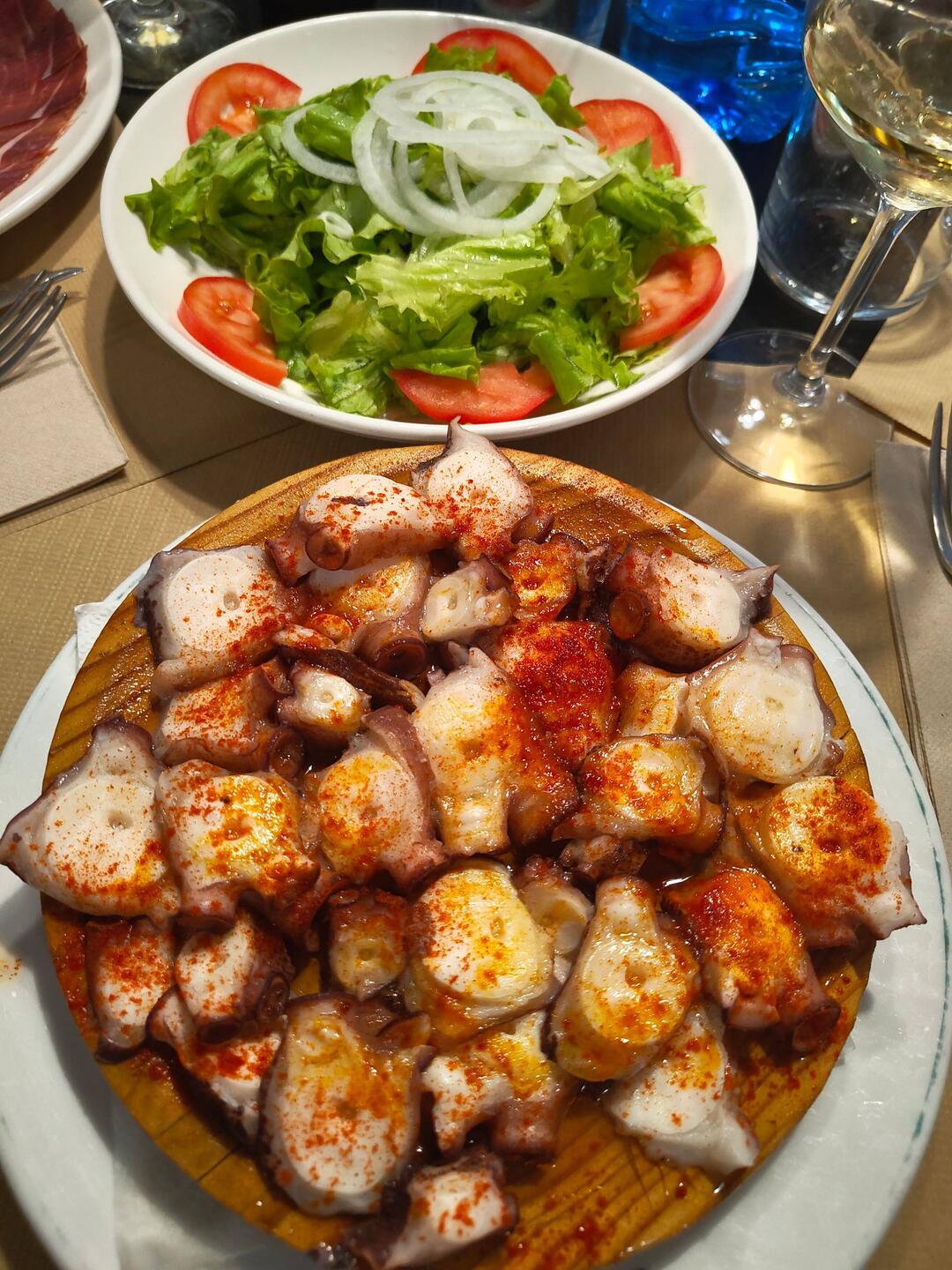 Pulpo gallego gestern Abend