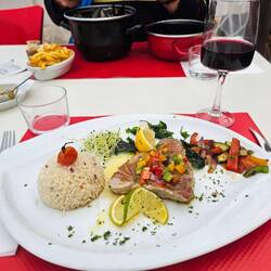 Heike hatte Thunfischsteak