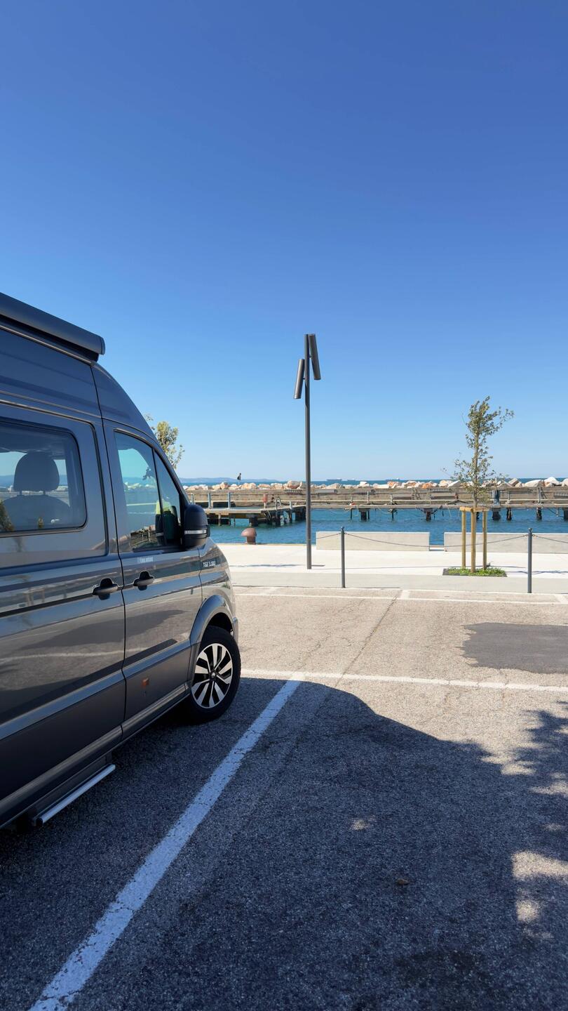 Unser Platz im Yachthafen