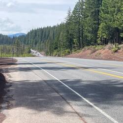 A quiet moment on the road