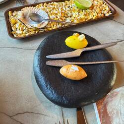 Honey-butter, and pepper-butter