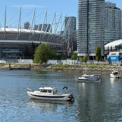 Bill took this photo of our three boats