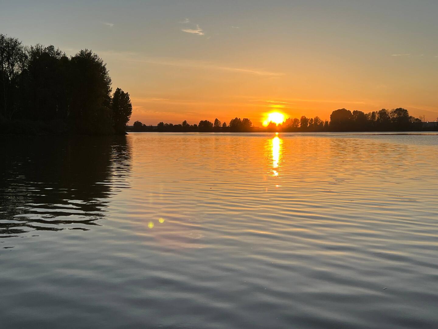 Sunset last night