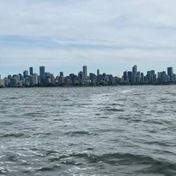 Approaching downtown Vancouver