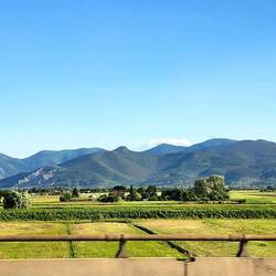 Country side coming into Firenze
