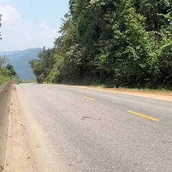 First views of Vietnam. Mountains and forest as far as the eye could see